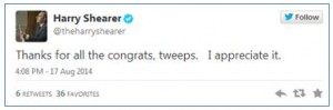 Harry Shearer's Tweet
