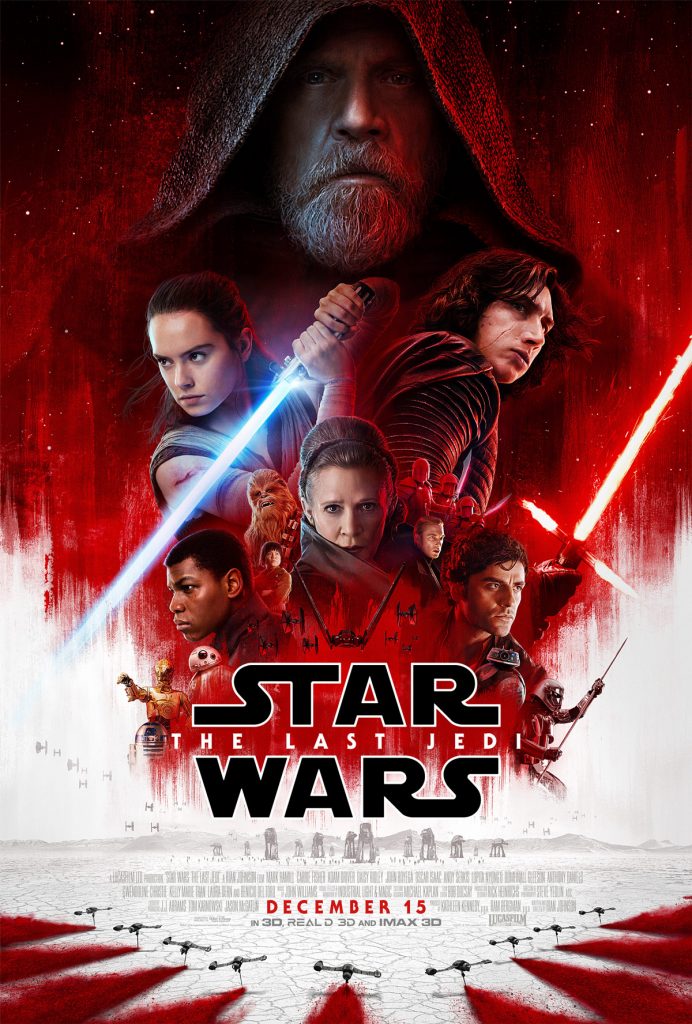 The theatrical poster for Star Wars: The Last Jedi. (Disney / Lucasfilm)