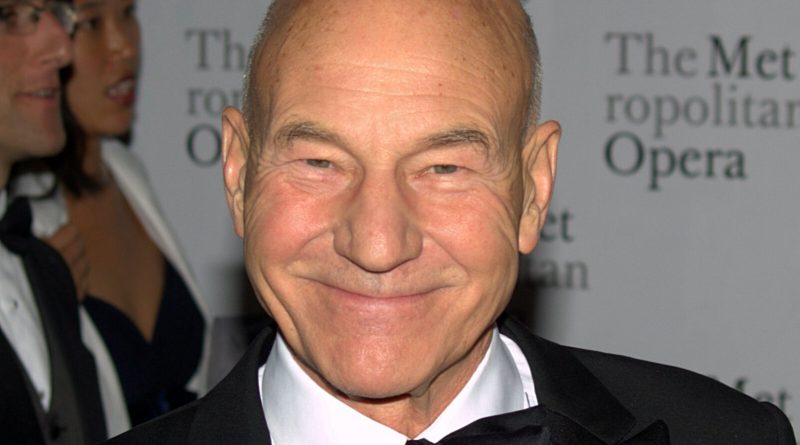 Patrick Stewart smiling at the Metropolitan Opera's season opening night in New York in 2010. Image: David Shankbone, CC BY 3.0, via Wikimedia Commons