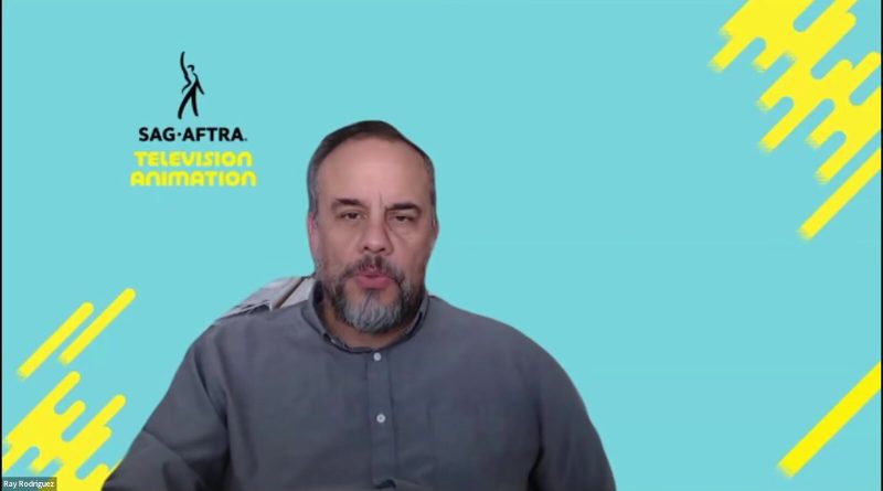 Ray Rodriguez, director de contratos de SAG-AFTRA, en la reunión informativa del sindicato sobre animación para TV, el 9 de octubre de 2026. Imagen: SAG-AFTRA