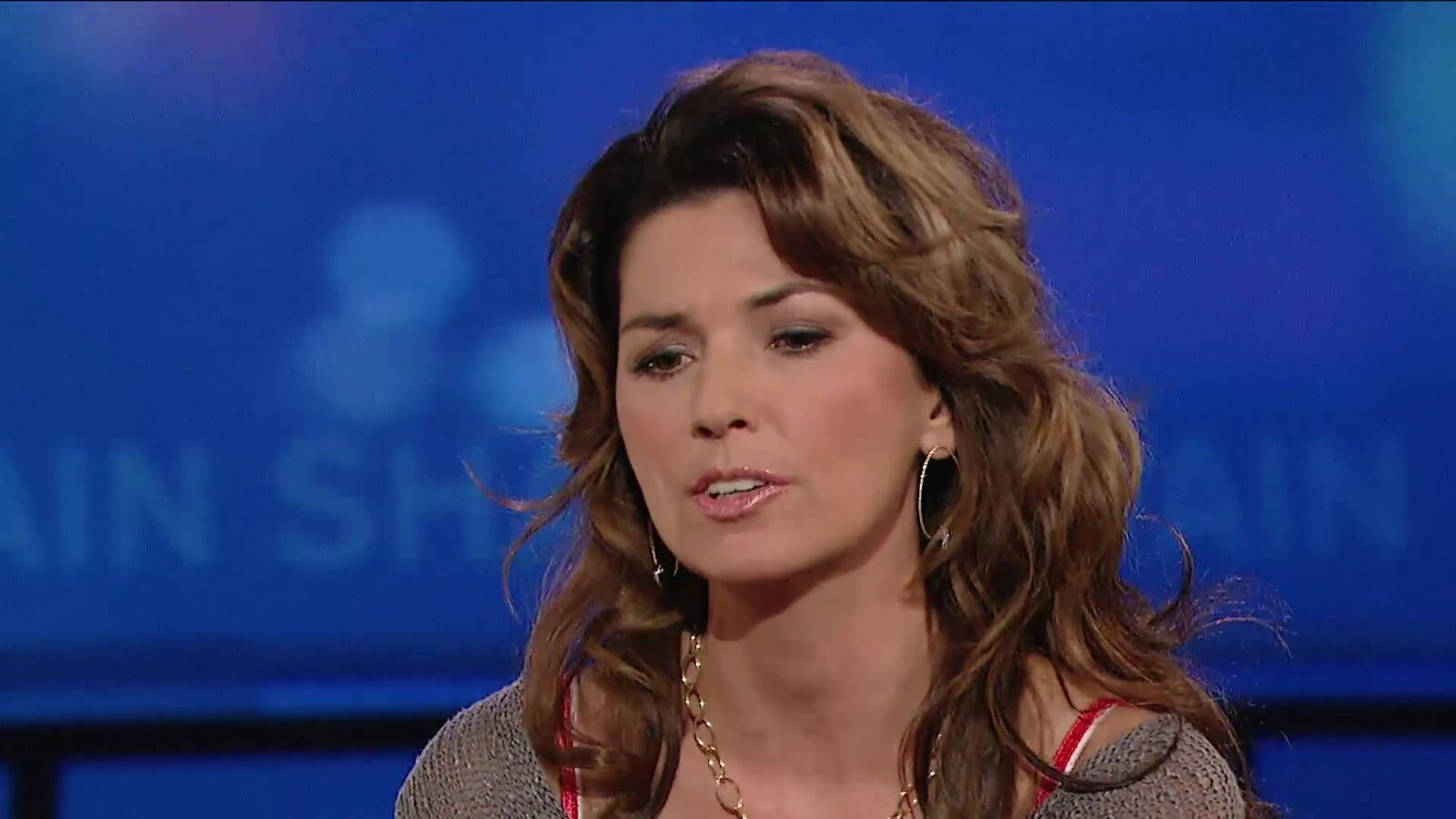Shania Twain talks about her memoir From This Moment On in a 2011 television interview on George Stroumboulopoulos Tonight. Image: George Stroumboulopoulos Tonight, CBC
